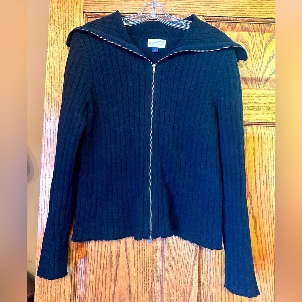 Universal Thread Black Ribbed Cardigan